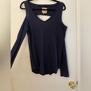 Chaser Cold Shoulder Cutout Open Back